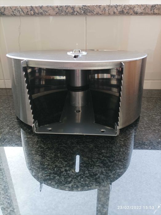 Porta Rolos Industrial Aço Inox Escovado