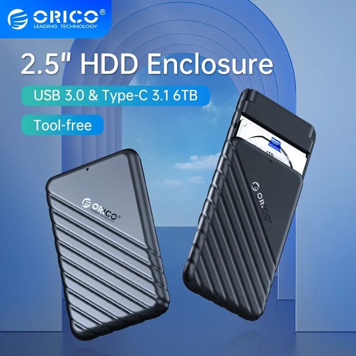 ORICO obudowa na dyski SSD, HDD 2,5''. USB 3.0. Nowa. Czarna.