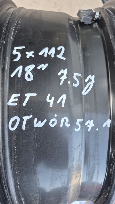 Felgi aluminiowe 18", 5x112, et41 ,7.5J. Otwór 57.1.