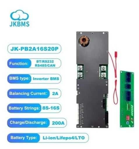 NOWY!BMS Jikong JK 48V/16s, 100/150A, aktywny balanser ,v19!