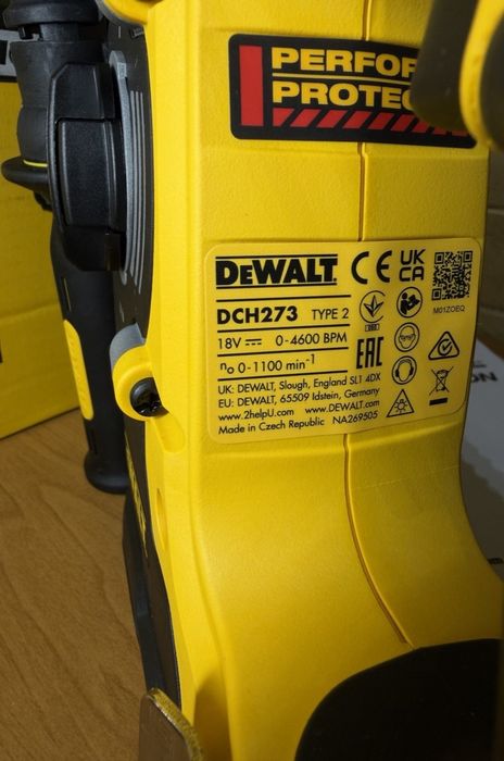 Dewalt dch273 перфоратор 2.3дж.