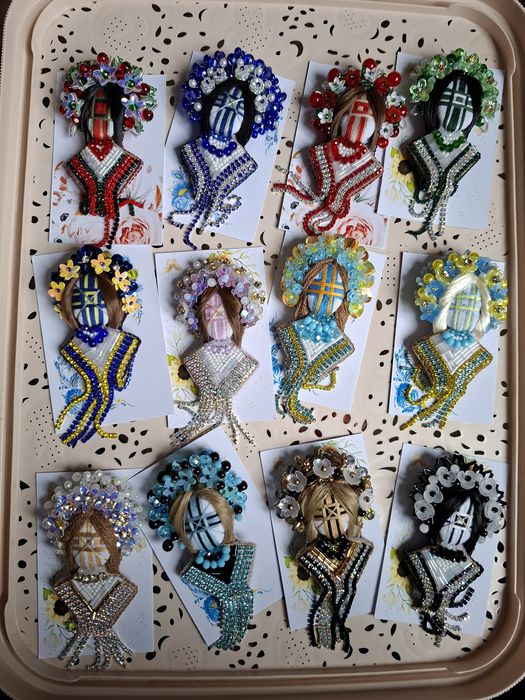 Брошки мотанки  ручної роботи