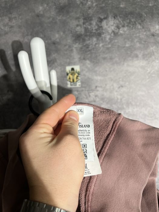 Кофта зіп 1/3 Stone Island Pink Quarter Zip Cotton Jumper XXL