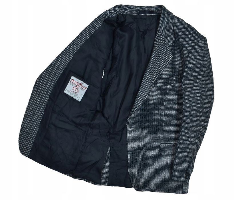 Harris Tweed Wełniana Marynarka Męska Short 40