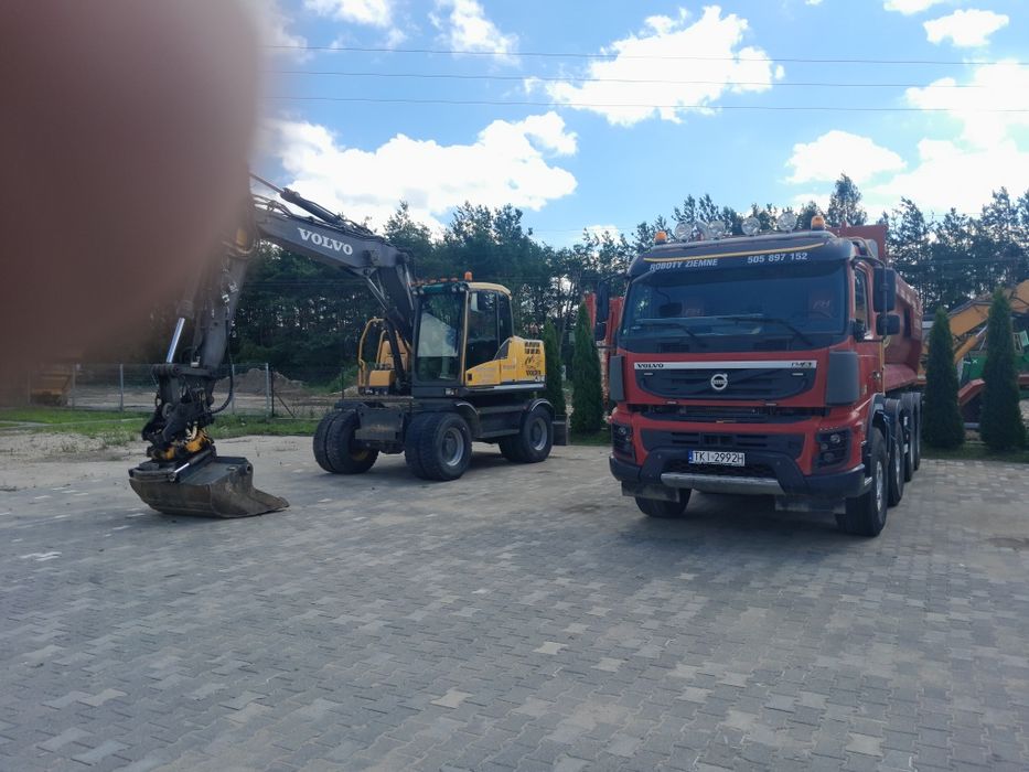 Usługi koparką kołową  wywrotką