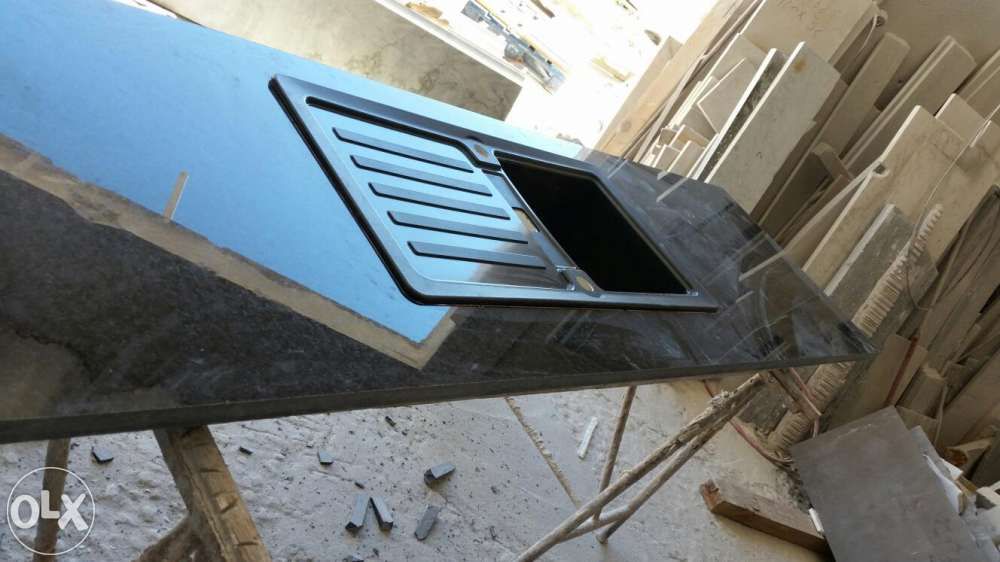 Bancada de cozinha em granito angola