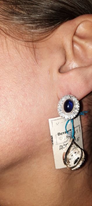 Серебряный набор , Сережки