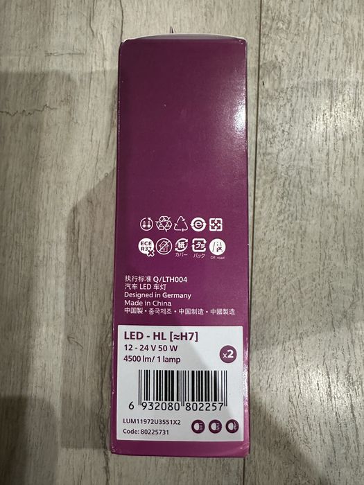 LED лампи Philips H7/18