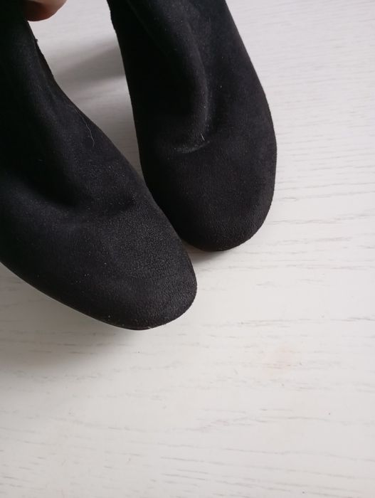 Czarne botki zamszowe 37 Lovie butik
