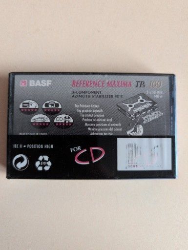 Kaseta magnetofonowa BASF TP II 90 Reference maxima