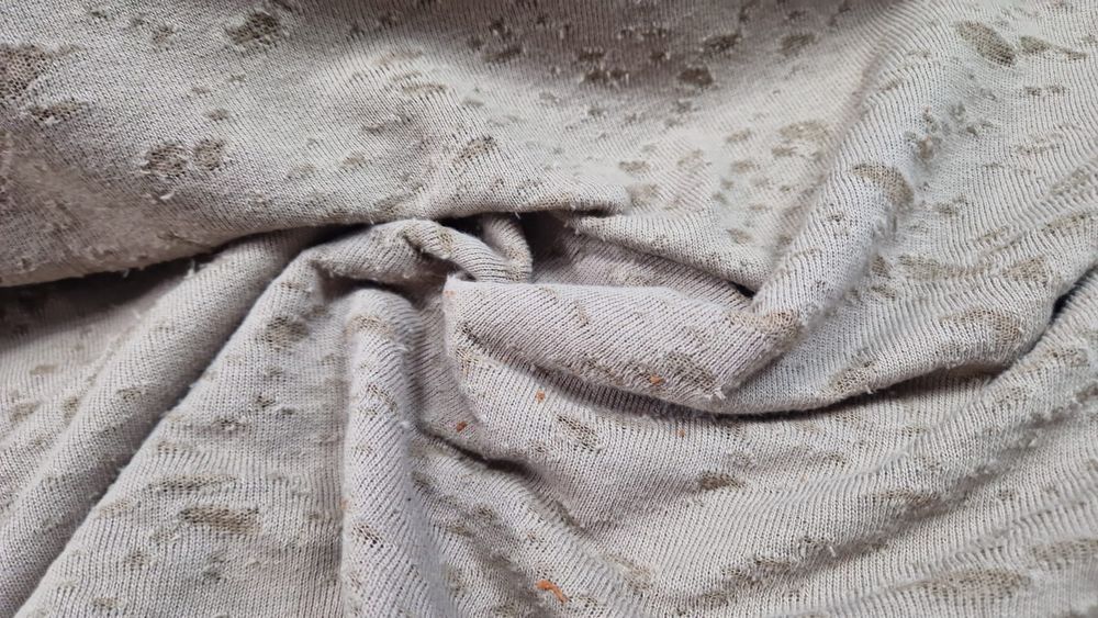 Dresówka beż wzór szer.180 cm.Promocja