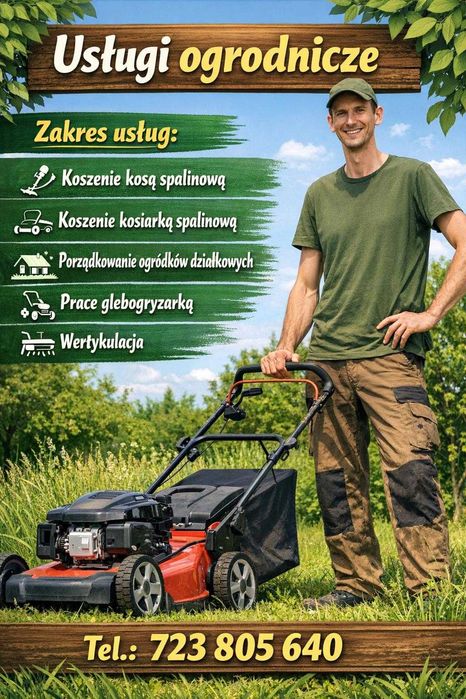 Prace ogrodowe/koszenie w dobrej cenie