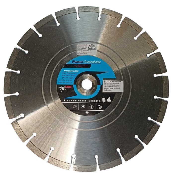 Tarcza diamentowa 300mm 100m/s tarcza do betonu 300mm tarcza do sthila