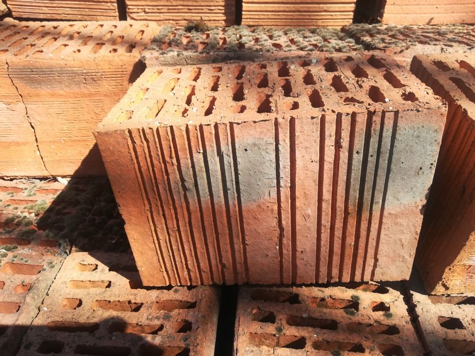 Cegła biała i czerwona