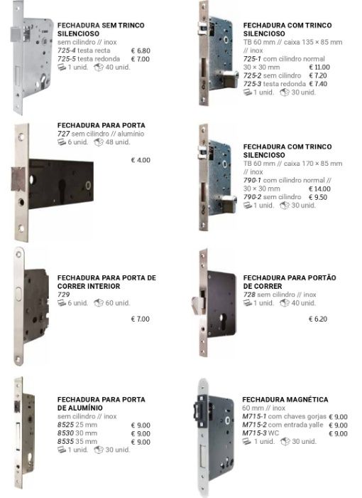 Fechadura para porta , caixa correio,contador ,vidro,