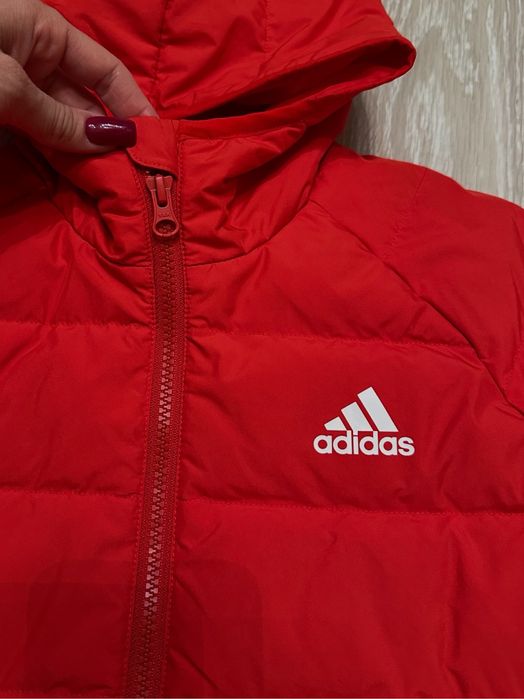 ‼️ мікро пуховик куртка Adidas 152 11 12 оригінал для хлопчика