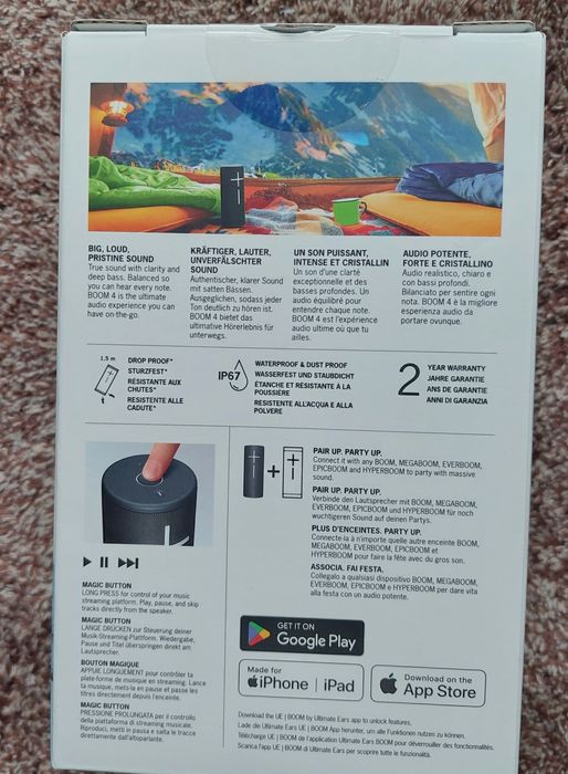 Портативна водонепроникна Bluetooth-колонка Ultimate Ears BOOM 4