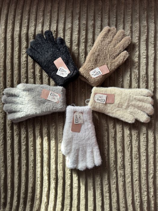Жіночі подвійні рукавички з норки