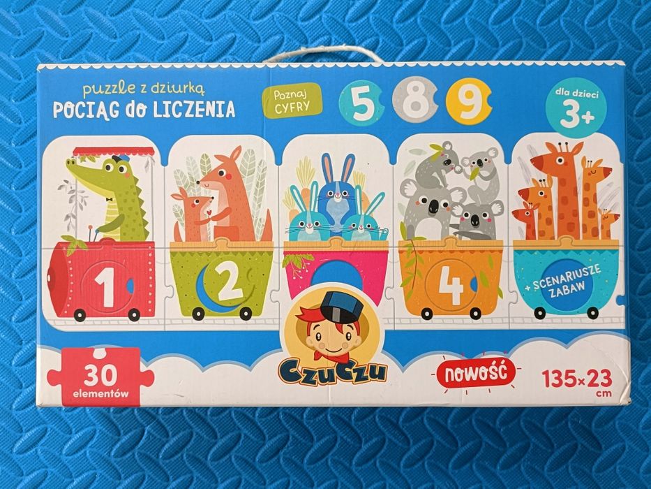 Puzzle z dziurką "Pociąg do liczenia"