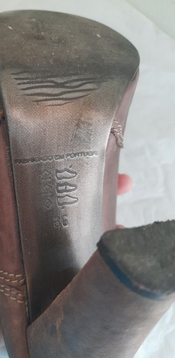 Sapatos altos Gianna em pele