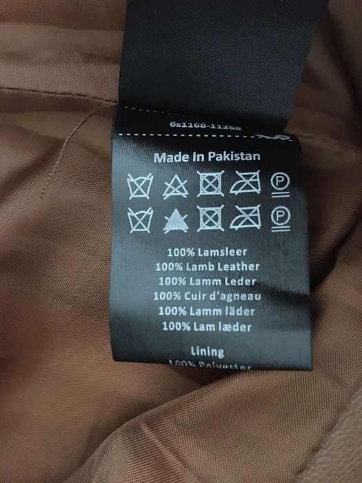 Spódnica-skóra jagnięca M