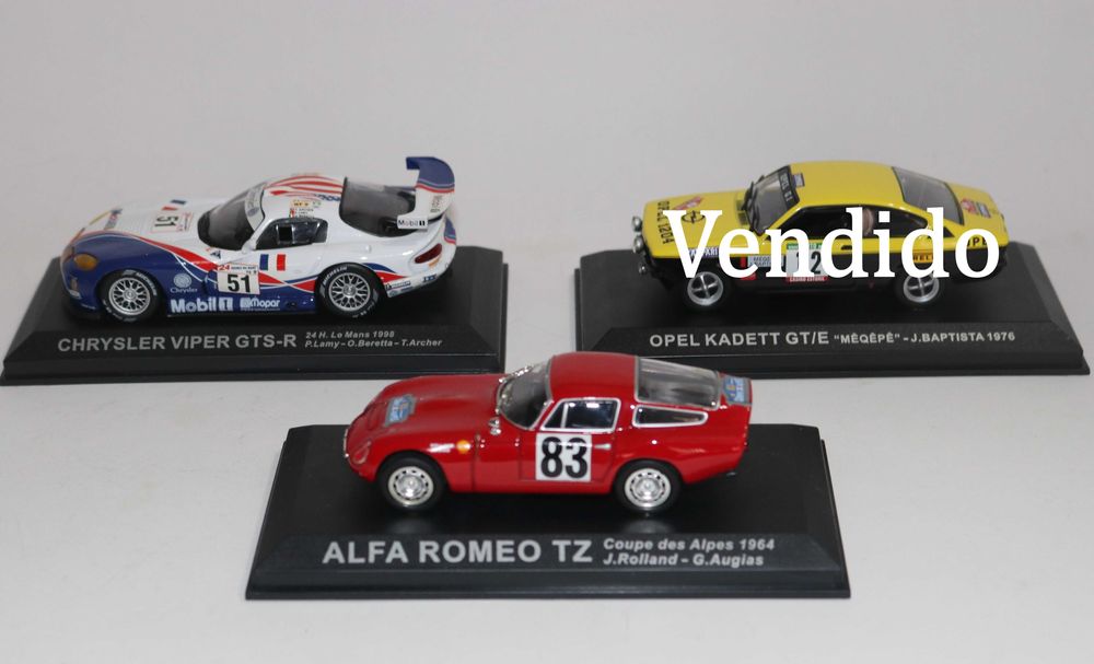 Vendo miniaturas  Rally Car da minha coleção Rally 1/43.  25€/un.