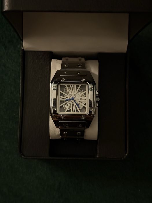 Cartier santos skeleton replika