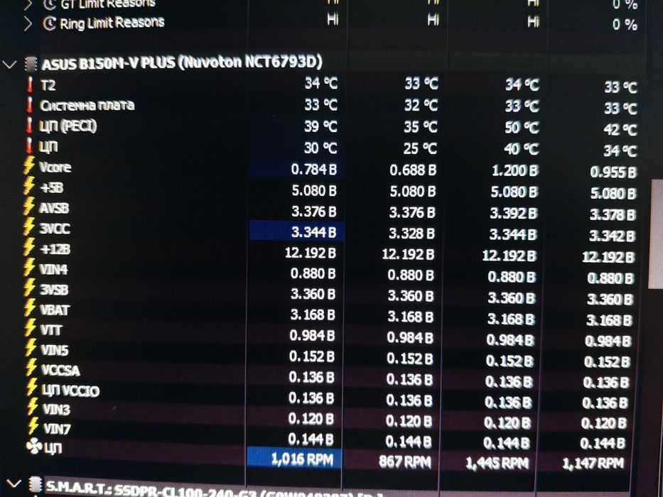 Комплект материнська плата Asus b150m v plus + i3 7100
