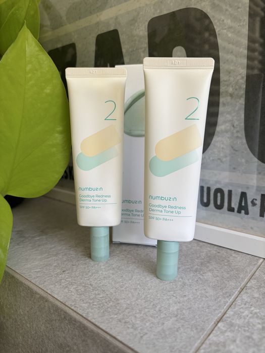 Krem z filrem, Numbuzin Goodbye Redness Derma tone up SPF 50+ PA+++ duo pack