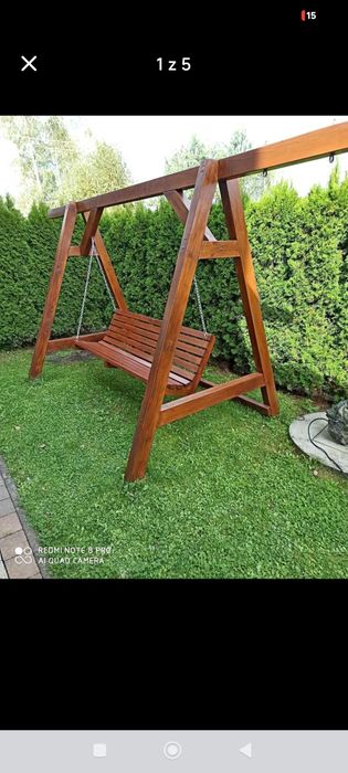 Domek narzędziowy domek letniskowy plac zabaw hustawka