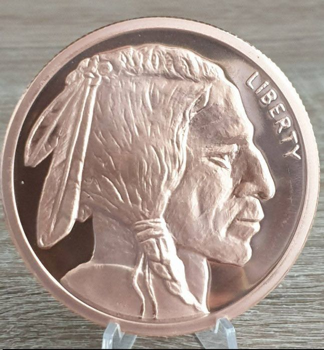 Мідний Раунд " БАФАЛО". США. 5 унцій чистої міді. (155 грам).