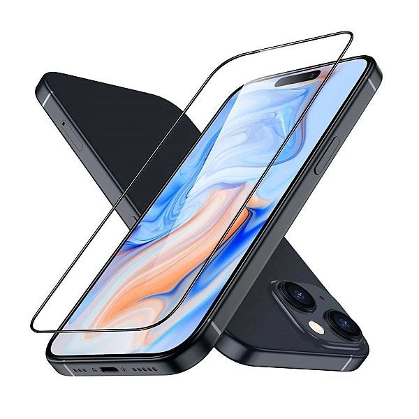 Szkło hartowane Esr Armorite na iPhone 15 Plus - czarne