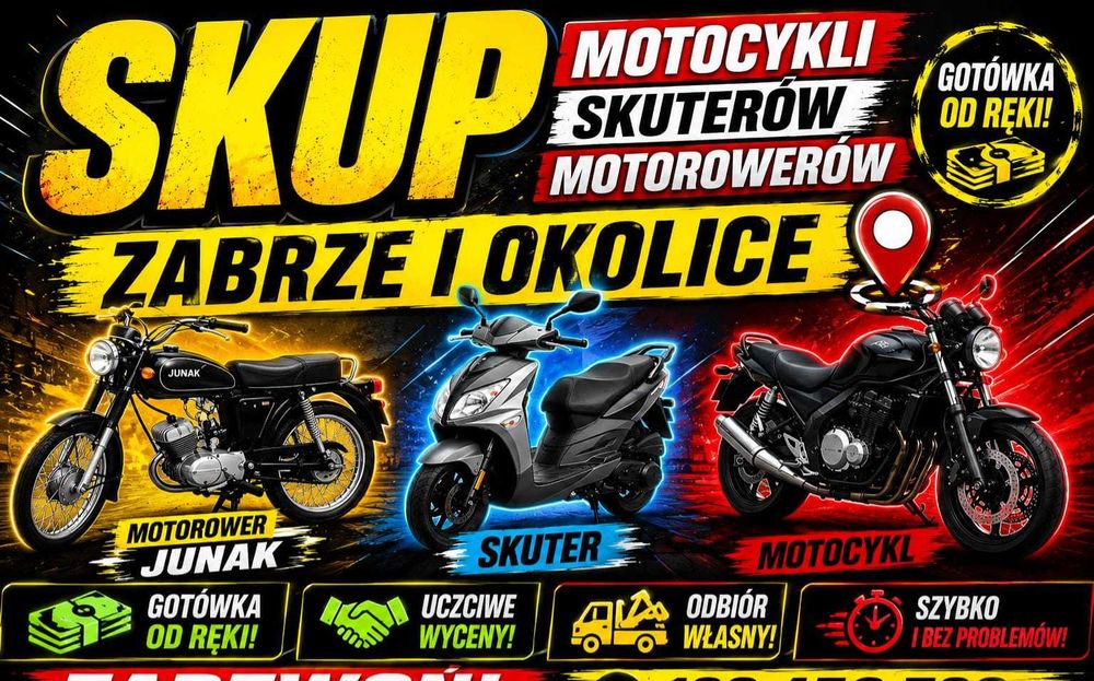 Skup Quadów Motocykli Motorwerów każda marka i stan przyjade !!!