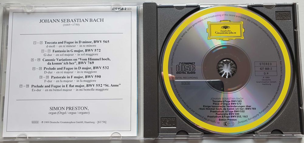 Bach J.S. - Toccata & Fugue - Simon Preston