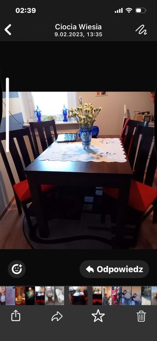 Stol i krzesla komplet