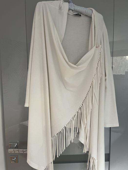 Kardigan bawelna kremowy uniwersalny