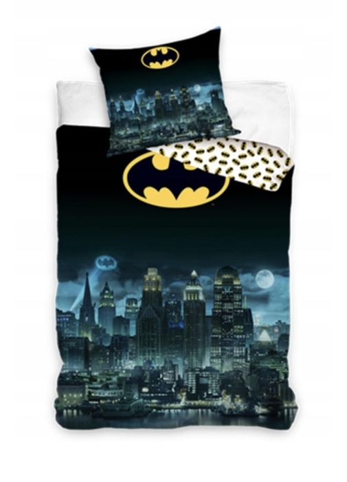 POŚCIEL 140/200 bawełniana BATMAN dziecięca dwustronna