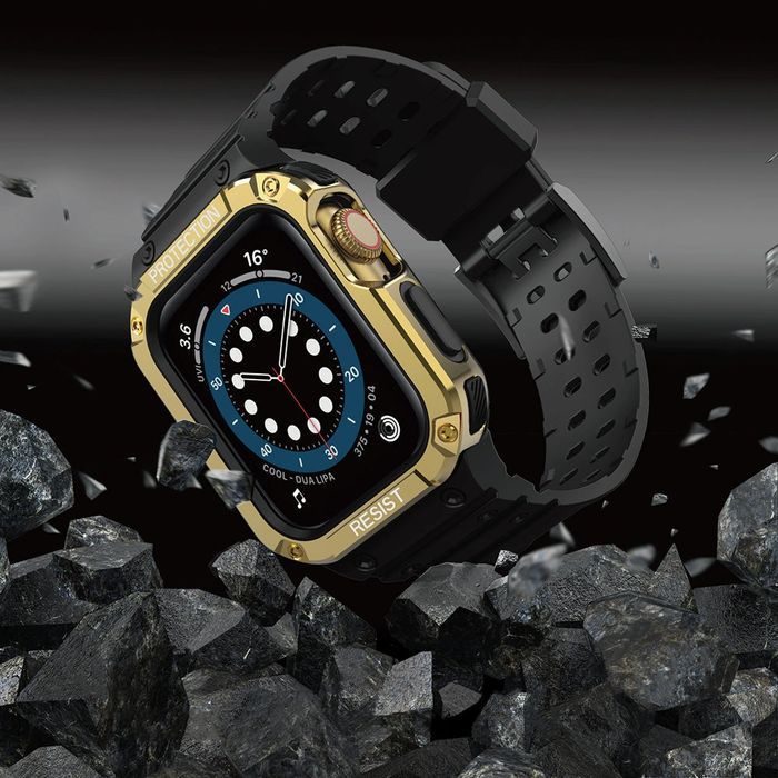 Pasek z etui ochronnym Protect Strap Band … pancerna - czarny, złoty
