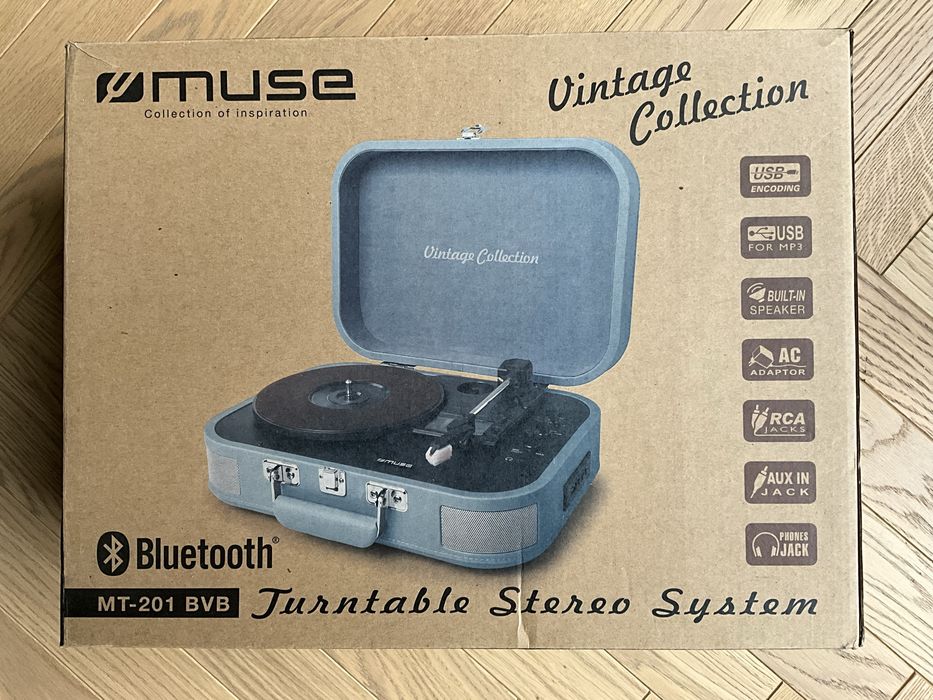 Gramofon walizkowy retro Muse MT-201 BVB