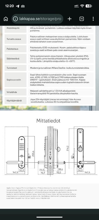 Розумний замок Yale Doorman L3 smart lock  виставковий