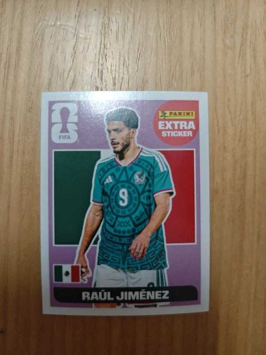 Cromo Panini Extra Sticker - Raúl Jiménez (Mundial) - Roxo / Purple