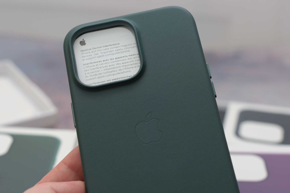 Оригинальный кожаный чехол Leather Case Iphone 11 - 14 pro max