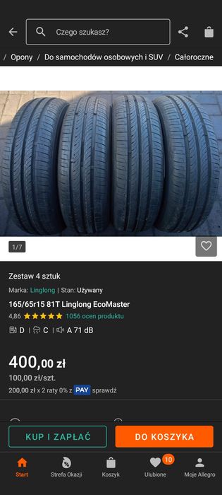 Opony lato 165 65 r15