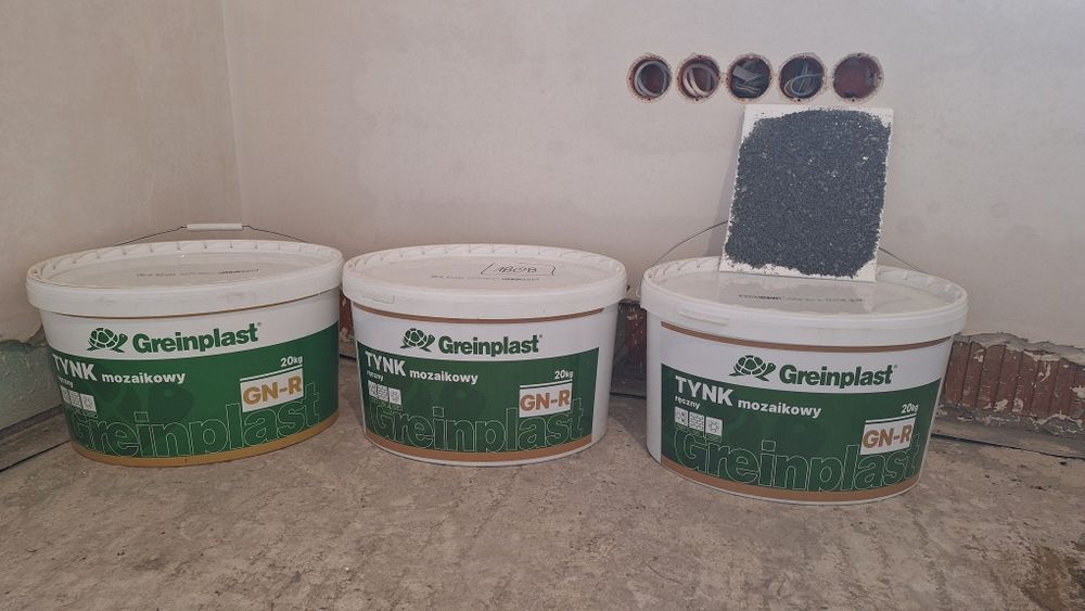 Tynk mozaikowy żywiczny mozaika Greinplast mika GN-R R1103 60kg 22-27m2 warte 960zł
