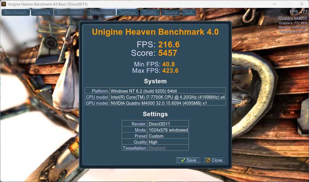 NVIDIA Quadro M4000 – 8GB GDDR5 – como nova