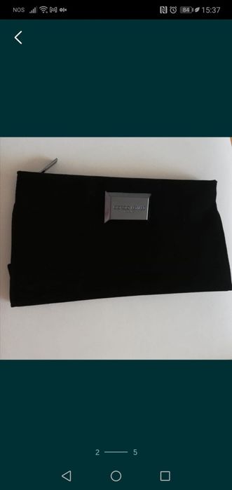 Bolsa Multiusos Veludo Preto com fecho NOVA