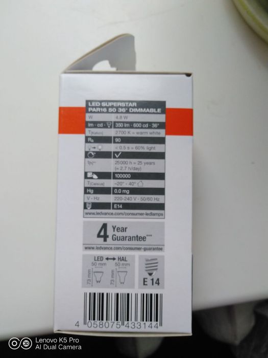 Продам лампочки для стелі Osram E14