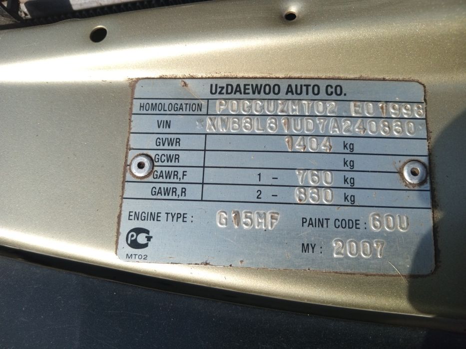 Daewoo Nexia 2007