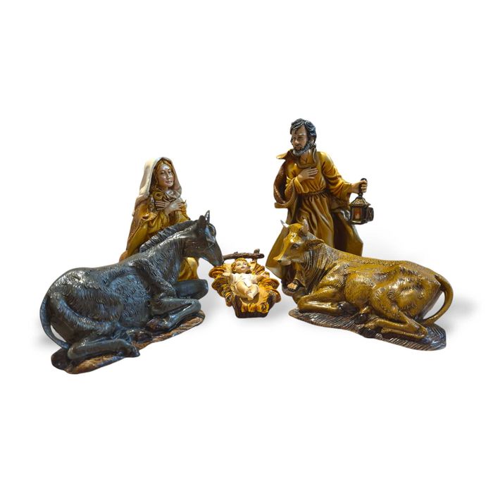 Presépio 10 peças em marfinite pintado a óleo ENVIO GRATUITO