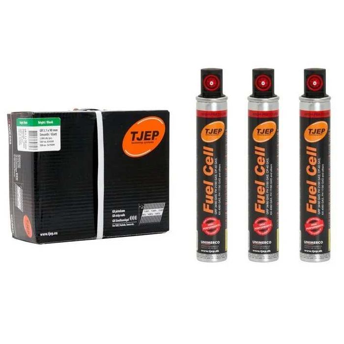 Gwoździe łączone papierem Tjep 34x90 + 3Gazy Tjep Red